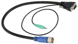 Liberty AV EZ2-VAM-035 | 35 Feet Liberty Premium Modular Interconnection System VGA and PC Stereo Audio Umbilical