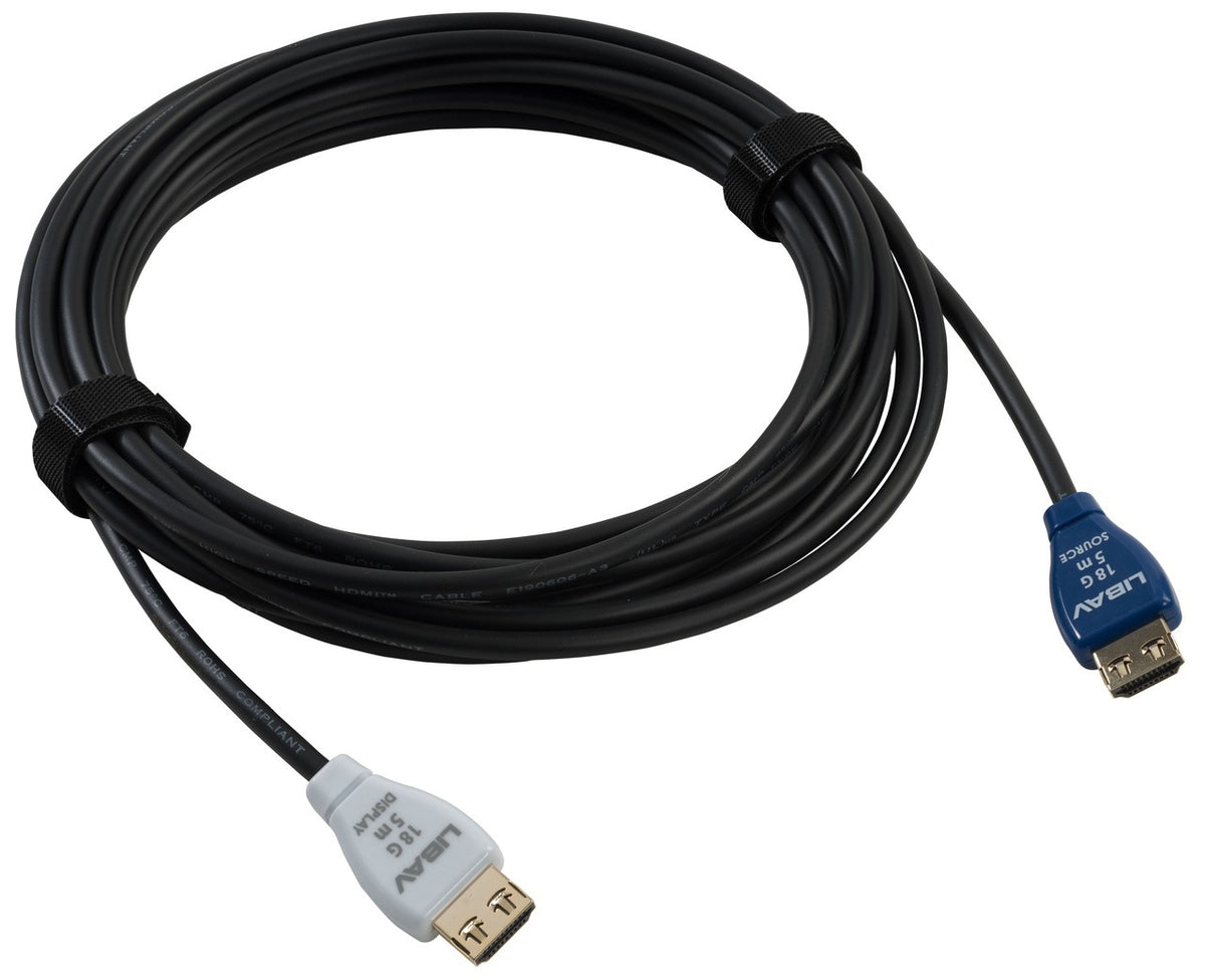 Liberty AV HALO-HCP05M | 16.4 Feet HALO-P Series 18G HDMI Active Optical Cable