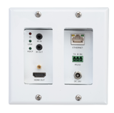 Liberty AV INT-HDX100-RXWP | Intelix HDMI HDBaseT Recessed Face Wall Plate Receiver