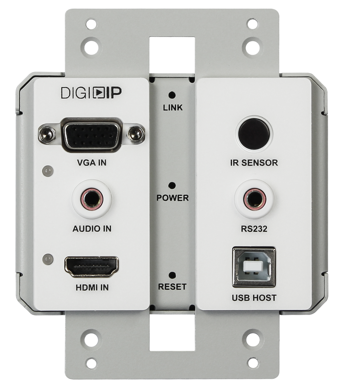 Liberty AV IPEX5001-WP-W | DigitalinxIP 5000 Series AV Over IP HDMI / VGA auto Switching Wall Plate Encoder