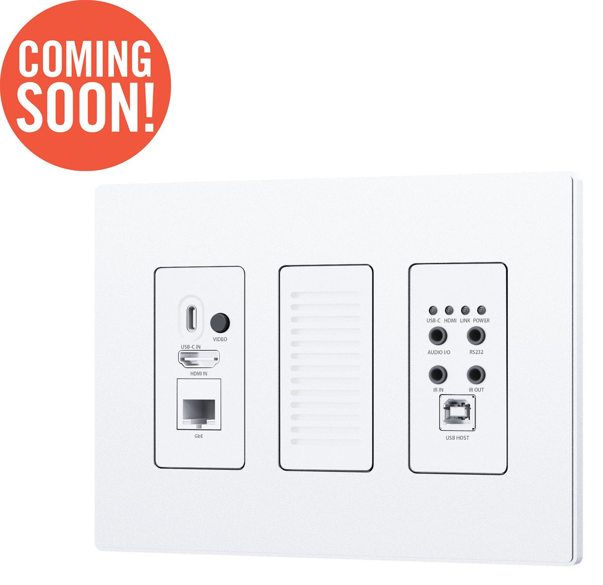 Liberty AV IPEX6001U-WP-W | DigiIP 6000 Series SDVoE Wall Plate Encoder