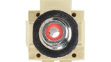 Liberty AV ISK-RCAF-WHT-AL | Keystone Compatible RCA Connector Pass Through Inserts Green in White