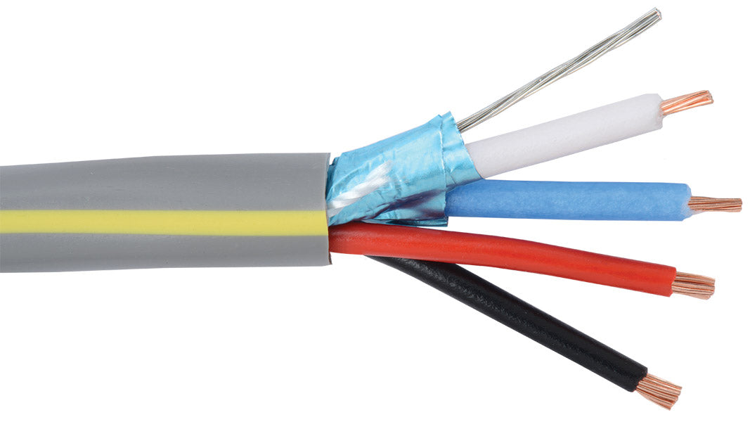 Liberty AV LLINX-U | Grey OEM systems Universal Control 22 AWG 1-Pair Shielded and 18 AWG 2-Conductor Composite Cable Reel