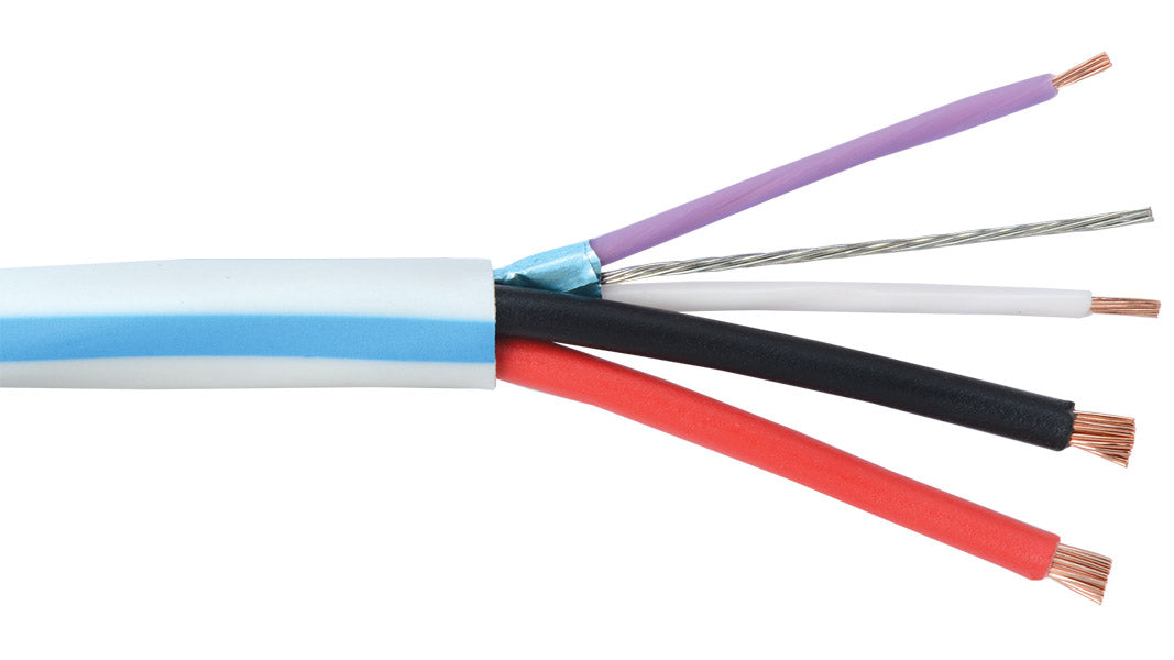 Liberty AV LUTRON-P-QSC | White OEM Systems Lighting Control for Lutron Quantum QSH-CBLP-M Equal Plenum Cable Reel