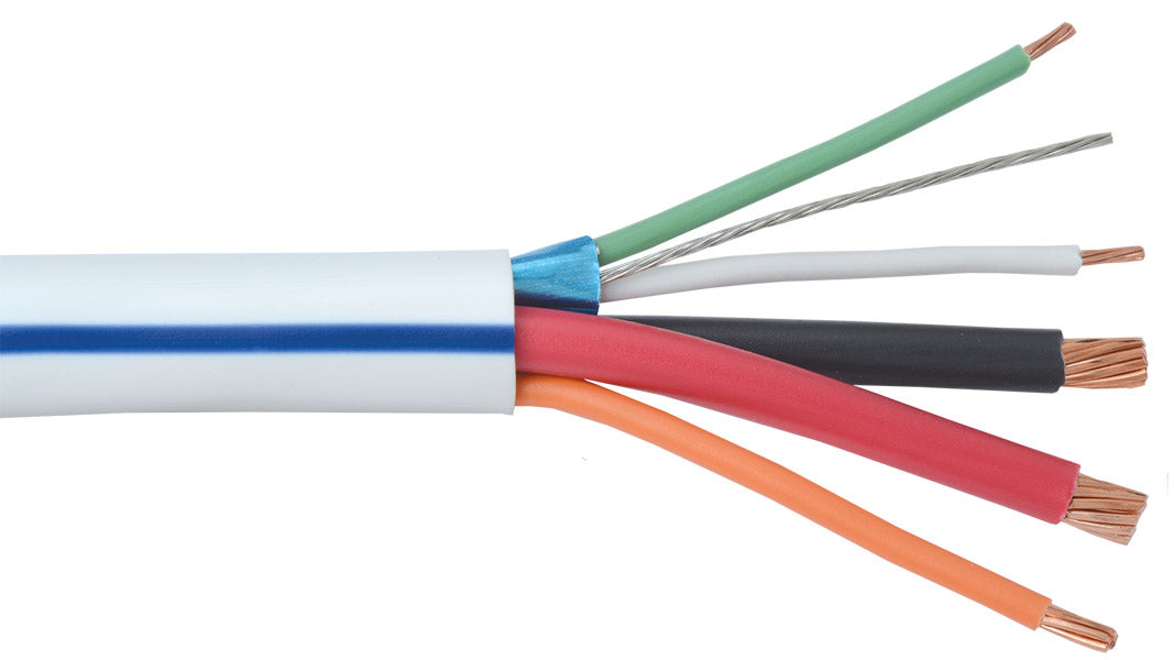 Liberty AV LUTRON-P-RBL | White OEM Systems Lighting Control for Lutron Universal Control GRX-PCBL-46L Equal Plenum Cable Reel