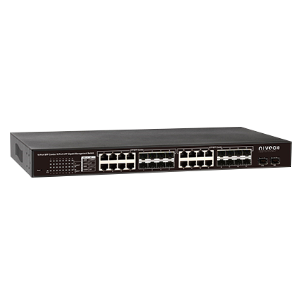 Liberty AV NGS18T16 | 16 Port Gigabit Ethernet Switch plus 2 SFP open slot