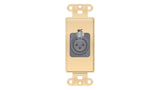 Liberty AV PCD-5750-S-B | Decorator format XLR 3-Pin Female Solder back Plate Insert