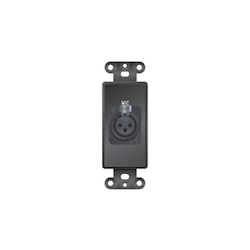 Liberty AV PCD-5750-S-B | Decorator format XLR 3-Pin Female Solder back Plate Insert