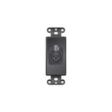 Liberty AV PCD-5750-S-B | Decorator format XLR 3-Pin Female Solder back Plate Insert