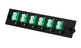 Liberty AV RF-12PLSM-6DLCA | insert Panel -- 1 slot -- single mode OS2-- 6 duplex LC/APC (angled)