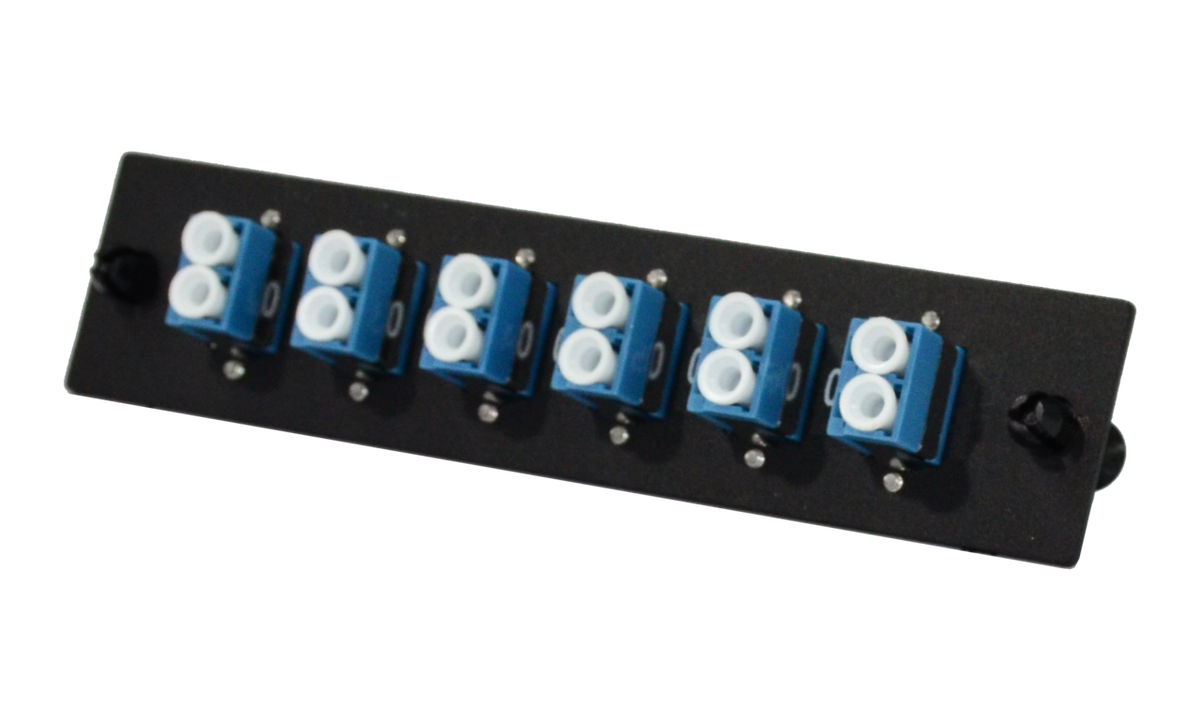 Liberty AV RF-12PLSM-6DLC | insert Panel -- 1 slot -- single mode OS2-- 6 duplex LC
