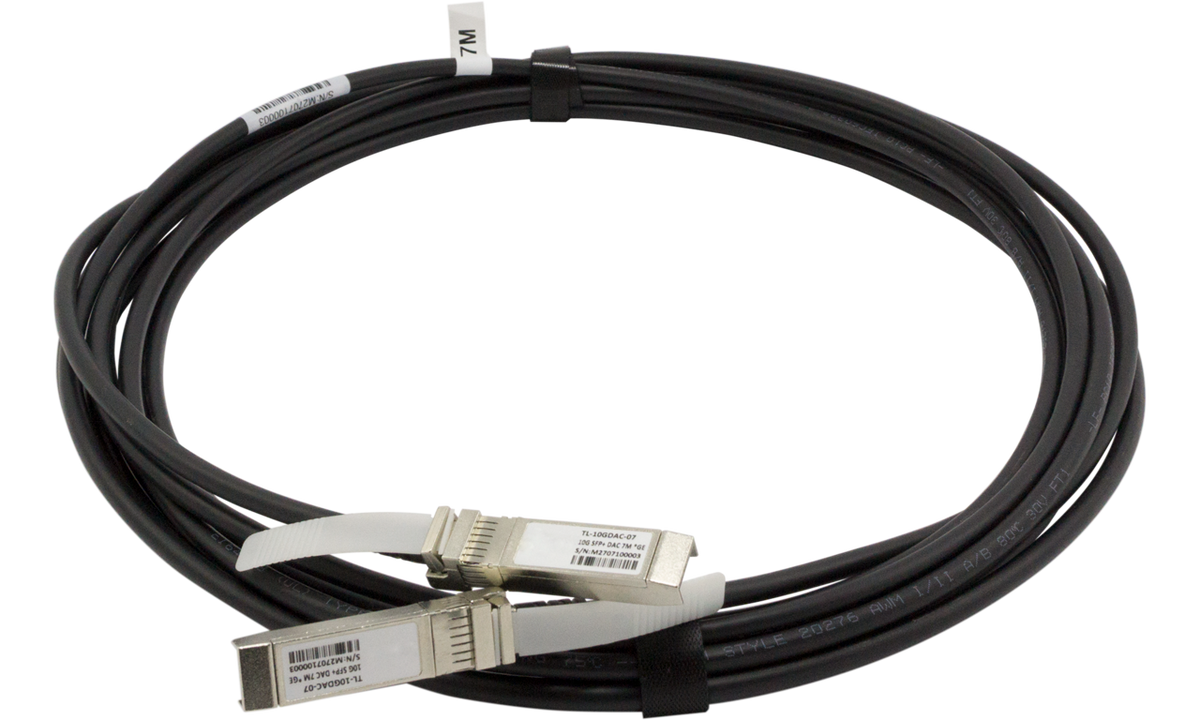 Liberty AV RF-SFP10GCU-07M | 22.96" 7m (23ft) Generic Compatible 10G SFP+ Passive Direct Attach Copper Twinax Cable 24AWG