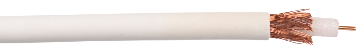 Liberty AV RG59-CCTV-PL-WHT | White Line Level Audio RG59 Plenum Coaxial Cable Reel