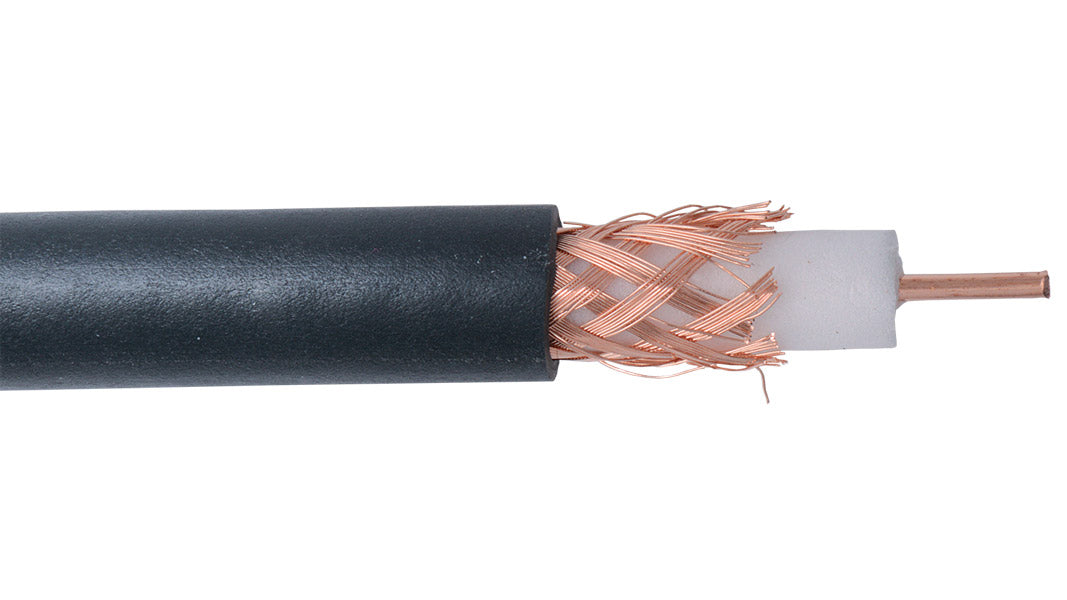 Liberty AV RG6-CCTV-CM-BLK | Black Baseband Video RG6 Non-Plenum Coaxial Cable Reel