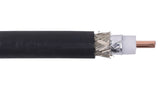Liberty AV RG8-CMR-BLK | Black Microwave and Wireless RF400 RG8 Solid Dual Shield Cable Reel