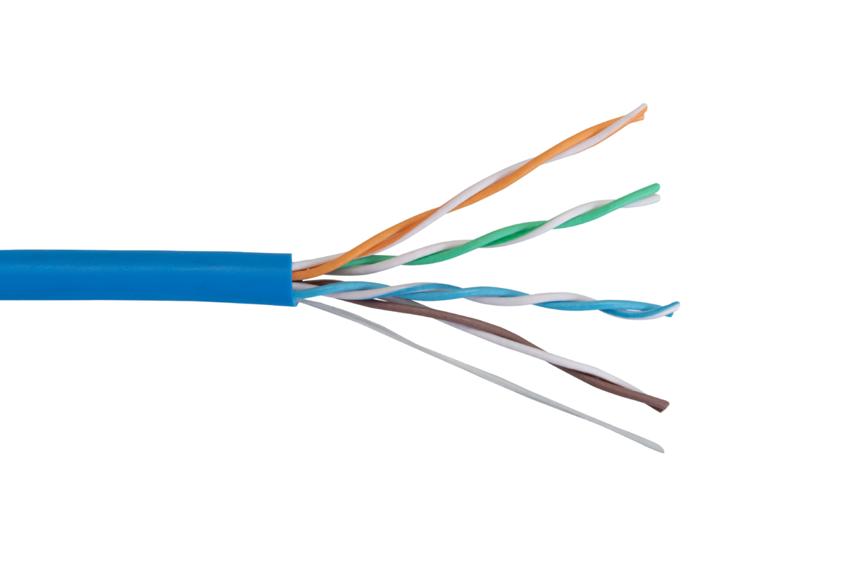 Liberty AV RVLNRC5EBL | Blue RunAV Category 5 Enhanced U/UTP Riser-Rated Cable Box