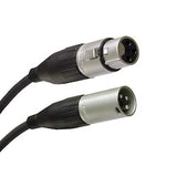 Liberty AV SQ-XLRM-F-25 | 25" Manufactured tactical microphone and audio XLR 3-pin male to female cable