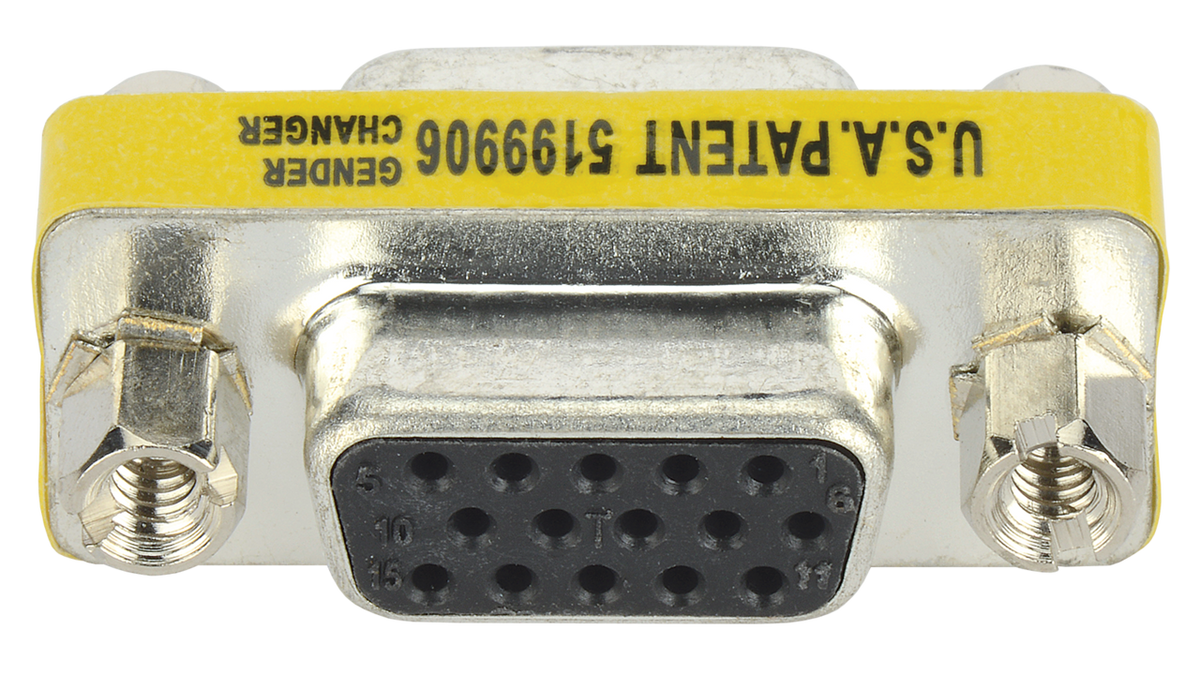 Liberty AV V5 | Economy D-SUB Coupler and Adapter VGA Female to Female Panel Mount