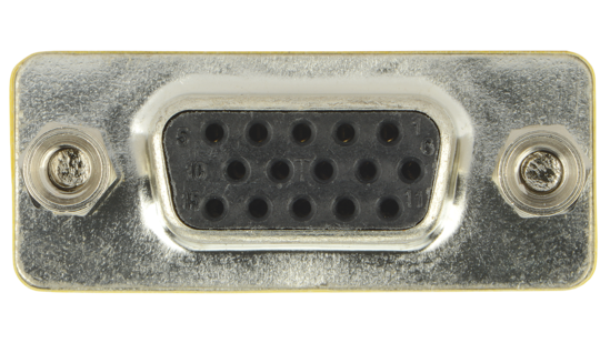 Liberty AV V5 | Economy D-SUB Coupler and Adapter VGA Female to Female Panel Mount