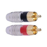 Liberty AV ZD01 | Premium RCA pair for 7.5mm and smaller Audio Cable