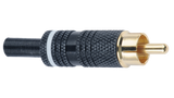 Liberty AV ZD06-Y | Economy RCA Connectors for smaller diameter audio and video cable