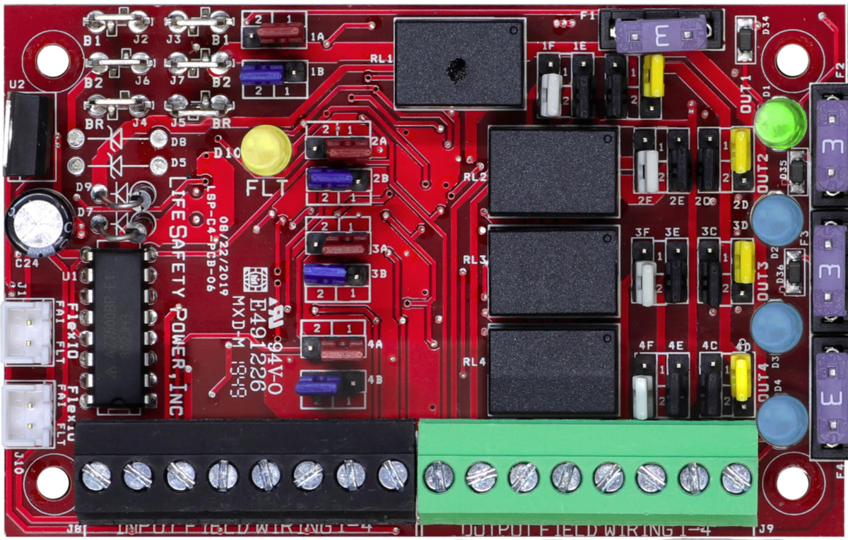 LifeSafety Power C4-BOXED | Power Controller Module, 12 to 24 VDC Input, 12 to 24 VDC Output, 3 A, 289 BTU/hr.