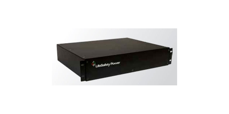 LifeSafety Power RBE-BOXED | Battery Enclosure, Black, 14 in. Dp, High Grade Steel, Rack Mount, 2U Rack