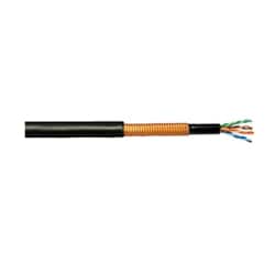 Linear Corporation 04-001-A4 | 4-Pair, 23 AWG, Solid Annealed Copper Conductor, Pe/Pe, Sap Powder Dry Water Block, Black Jacket