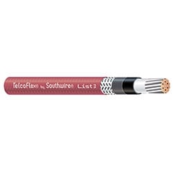 Linear Corporation 56975801 | TelcoFlex III Central Office Power Cable, 2 AWG, Single Conductor, Red