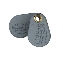 Linear Corporation 830-0045C | Credential, Keyfob, 125 kHz, AWID Compatible, Custom, 25 Pk