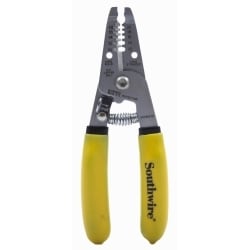 Linear Corporation S1018STR | 6" Compact Stripper Cutter Yellow Dipped-Grip Ergonomic Handle