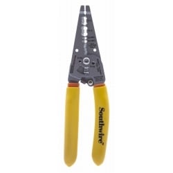 Linear Corporation SNM1012 | Nm Cable Strip Cutter, 10-12 Awg Solid; Or 14-12 Awg Stranded, Yellow Dipped-Grip Ergonomic Handle