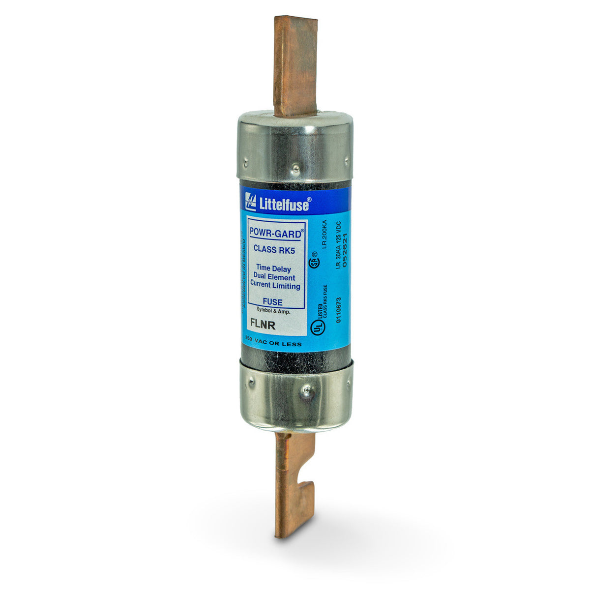 Littelfuse FLNR150.X | UL Class RK5 Dual-Element Time-Delay Fuse (250V, 150 Amps, 1 pack)