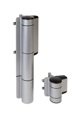 Locinox USA MAMMOTH180-SILV | Hydraulic Gate Closer and Hinge, Powder-Coated Silver, Adjustable 2–20 mm