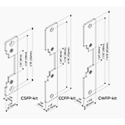 Locknetics CWFP-KIT US32D | 7-15/16 x 1-7/16 Faceplate, Satin Stainless Steel Finish