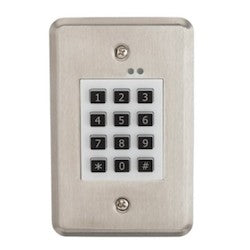 Locknetics DKP-165 | Fully Programable Indoor Digital Keypad with Up to 480 Users with 1 to 6 User Codes, Back-lit and Audible Key Press Feedback, 12/24 VDC, Multi-colored LED