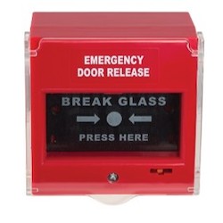 Locknetics EGB-100-R | Resettable Non-glass Emergency Breaks, Red