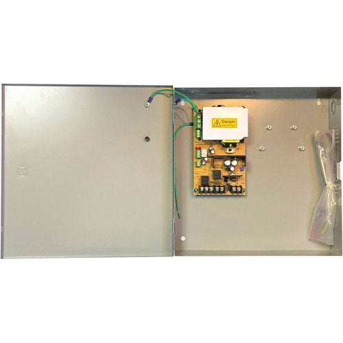 Locknetics LP250 | Power Supply, 120 VAC Input, 12/24 VDC Output, 2.5 A, 12-5/8 x 13 x 3-1/4 in.
