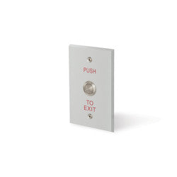 Locknetics MPB-100 | Metal Push to Exit Button Single Gang Vandal Resistant, Momentary, 12/24 VDC, SPDT Switch Contact Rated 5a/125 VAC