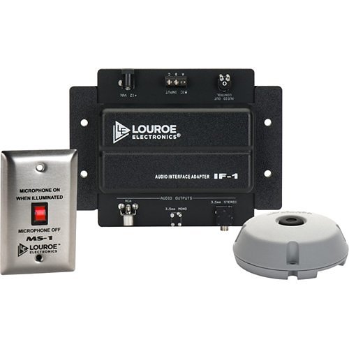 Louroe Electronics LE-381 | Microphone Audio Monitoring Kit, RCA, 12 VDC