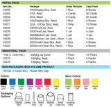 Lucky Line Products 16202 | Key Identifier Cap, House, 1-1/4" Length x 1" Width, Vinyl, 2 each per Card