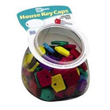 Lucky Line Products 16225 | Key Identifier Cap, House, 1-1/4" Length x 1" Width, Vinyl, 100 each per Small Jar