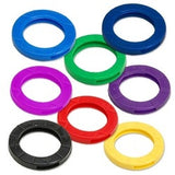 Lucky Line Products 16627 | Key Identifier, Large, 1-3/16" Diameter, Vinyl Rubber, for Large Headed Key, 500 each per Medium Jar