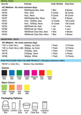 Lucky Line Products 16756 | Key Identifier, Medium, 1" Diameter, Vinyl Rubber, Neon Orange, 50 each per Pack