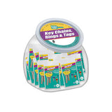 Lucky Line Products 17127 | Key Bands, Medium, 4/Pack, 50/Jar, UPC 85721171048