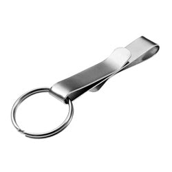 Lucky Line Products 40612 | Belt Hook, 2-7/8" Length, Nickel Plated Steel with 1-1/8" Split Ring, 12 each per Card