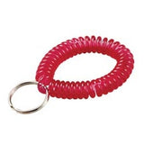 Lucky Line Products 41012 | Key Wrist Coil, 2" Diameter with 7/8" Nickel Plated Tempered Steel Split Ring, 12 each per Card
