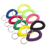 Lucky Line Products 41075 | Key Wrist Coil, 2" Diameter with 7/8" Nickel Plated Tempered Steel Split Ring, 25 each per Pack