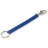 Lucky Line Products 41301 | Key Coil, Mini-Designer, 4" Length with Small Nickel Plated Trigger Snap, 1 each per Card