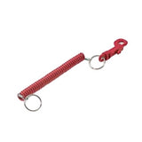 Lucky Line Products 41631 | Designer Key Coil and Clip, 10" Length, Bright Blue with (2) 7/8" Split Ring, 10 each per Pack